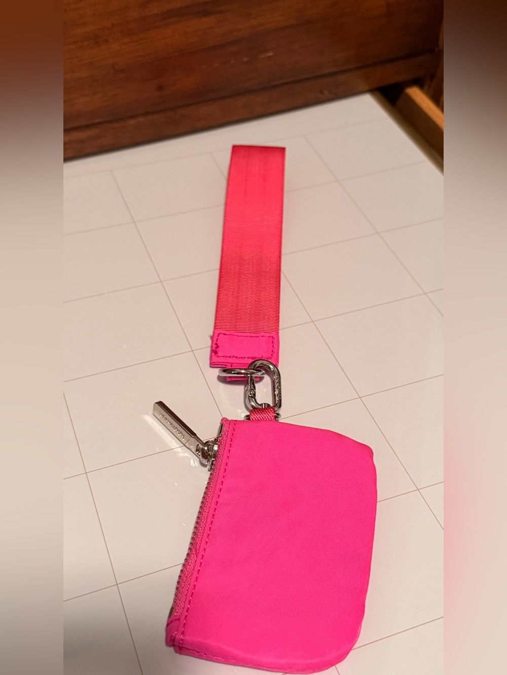 lululemon athletica Hot Pink Key & Card Holder Wristlet